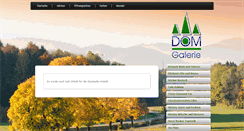 Desktop Screenshot of dom-galerie.de